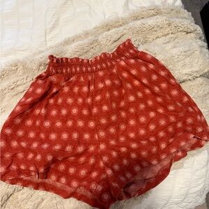 Universal Thread High Waist Red and Pink Shorts
